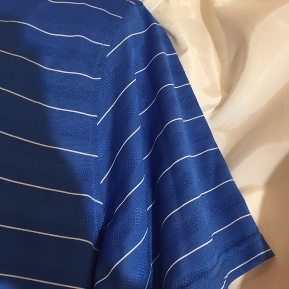 Men's Blue Stripe Faldo Golf t-shirt XXL - Picture 4 of 8